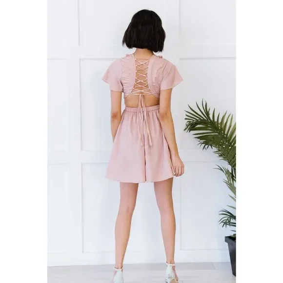 Dress Day All Dressed Up Lace-Up Mini Dress - Picture 5 of 5